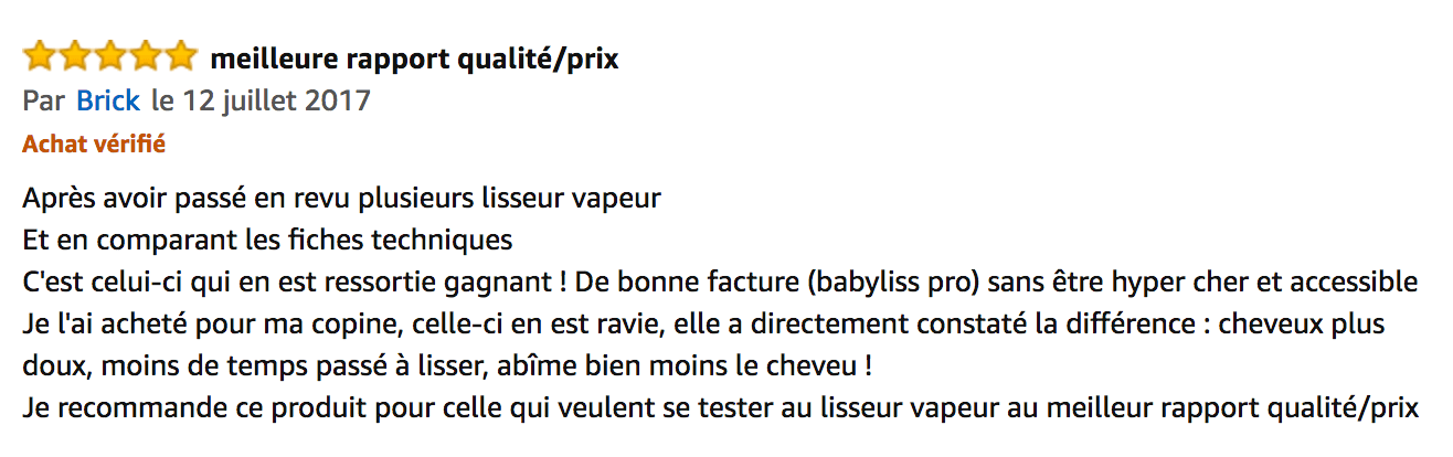 commentaire Babyliss Pro Ultrasonic Cool Mist